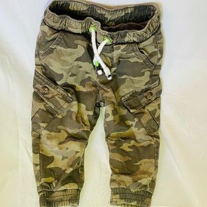 Army fatigue kids camo pants size 12m